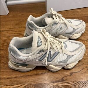 New Balance 9060 Women's Sea Salt and Gray Sneakers